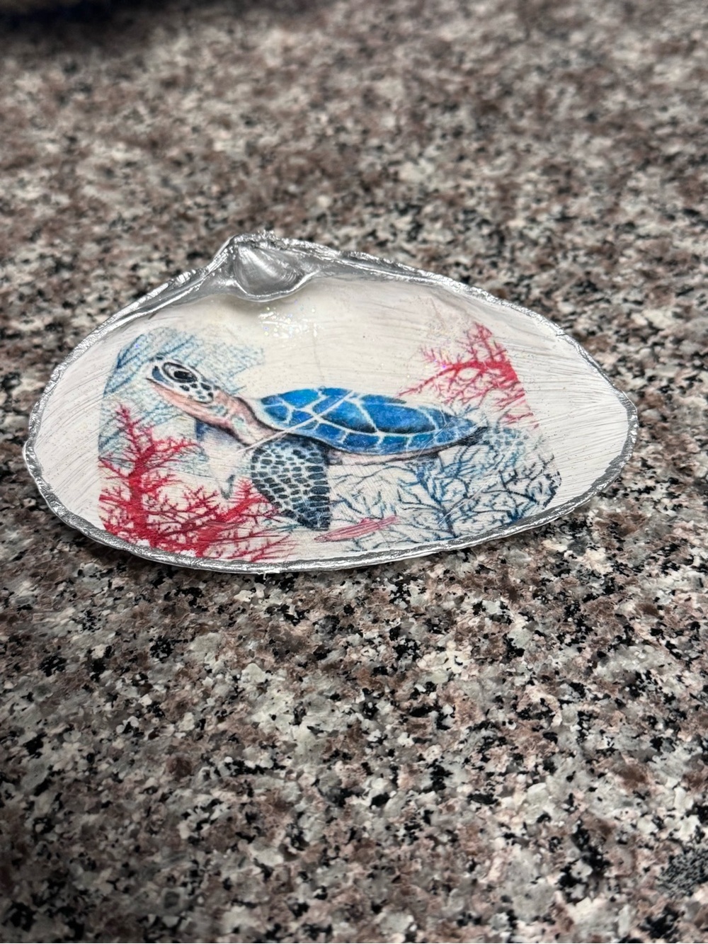 Turtle Decorative Shell trinket Dish - Picture 2 of 3